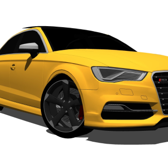 超精细汽车模型 奥迪 audi s3